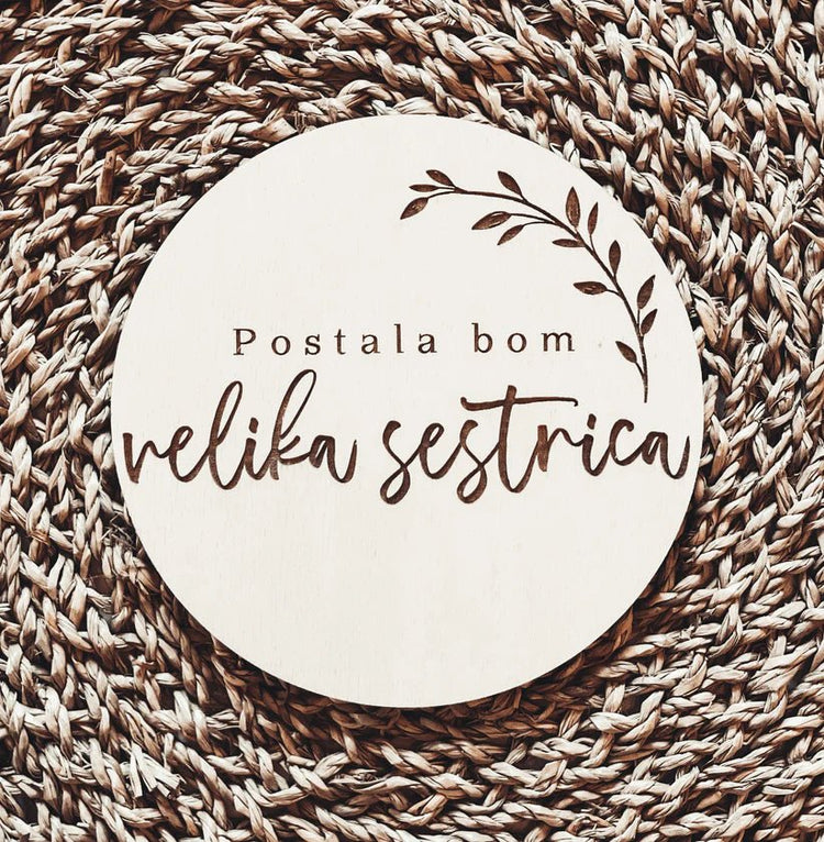 Oznanitev vesele novice - postal/a bom bratec/sestrica - Meraki&