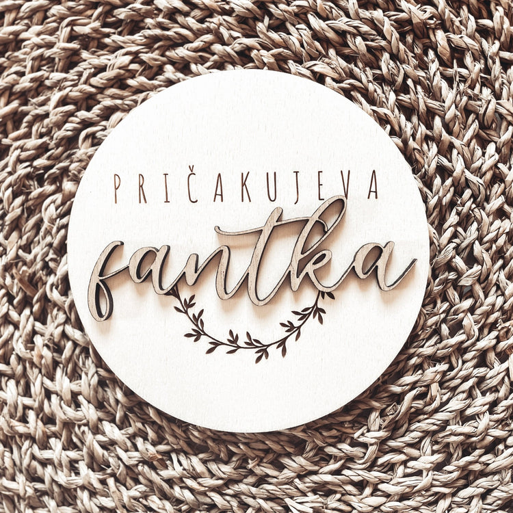 Oznanitvena kartica spola - pričakujeva deklico/fantka - Meraki&