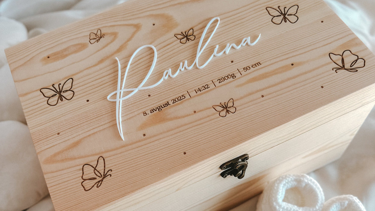 Personalizirana škatla spominov - metuljčki