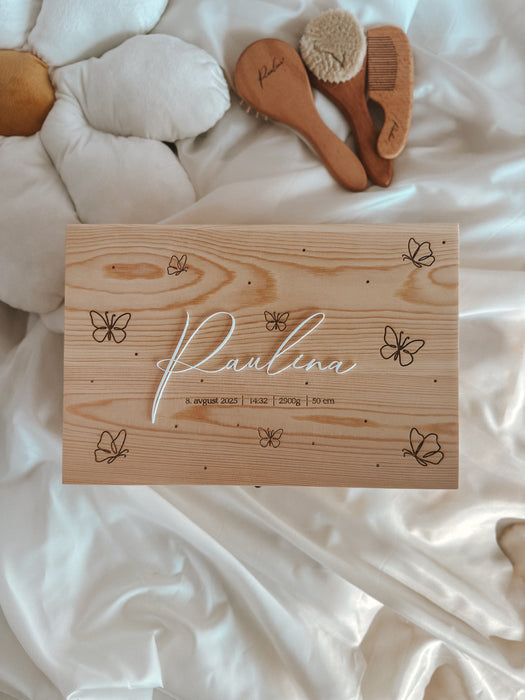 Personalizirana škatla spominov - metuljčki