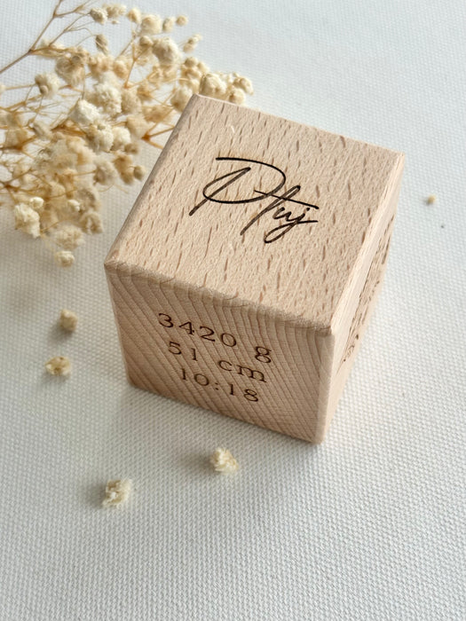 Spominska kocka ob rojstvu otroka