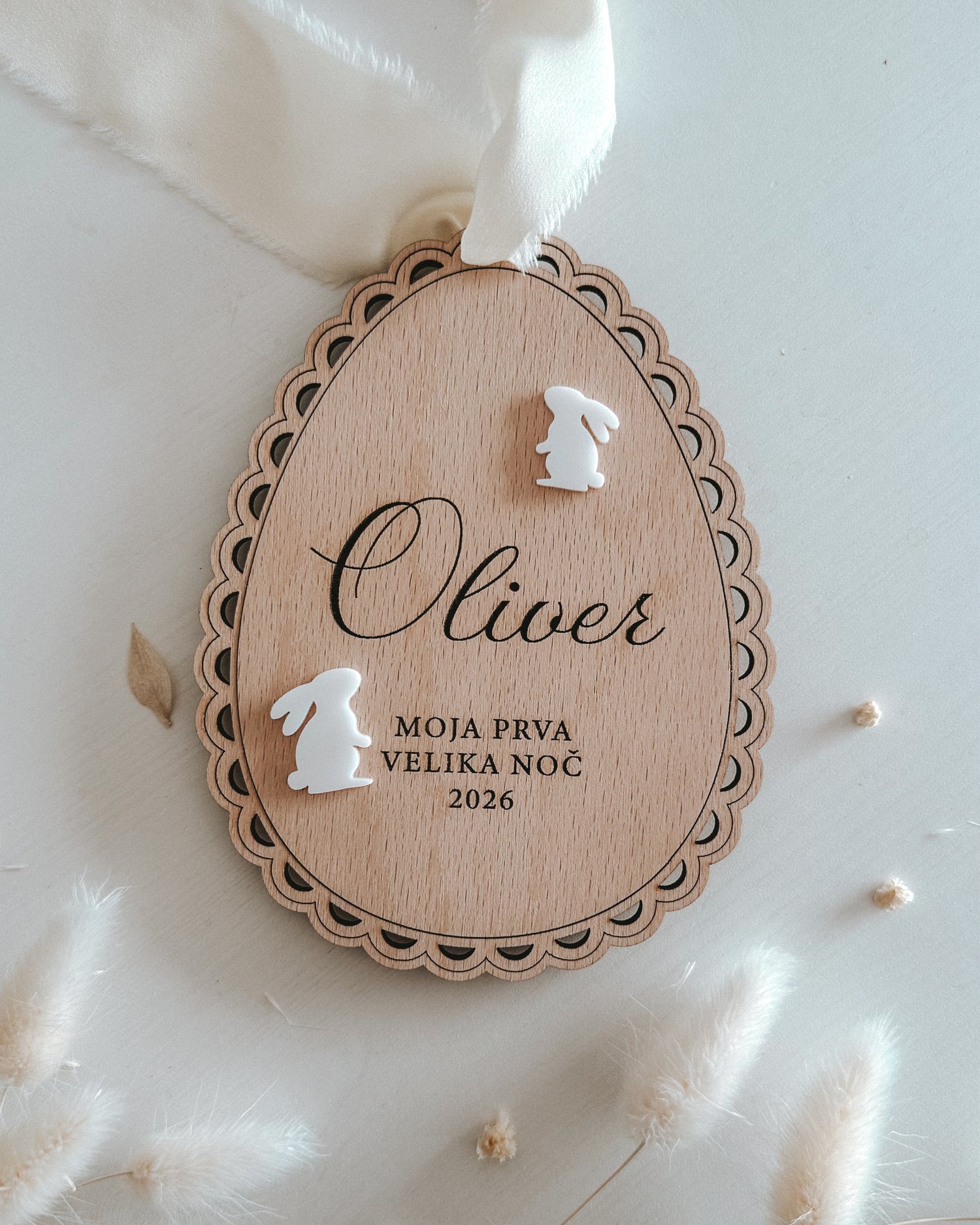 Personaliziran velikonočni obesek