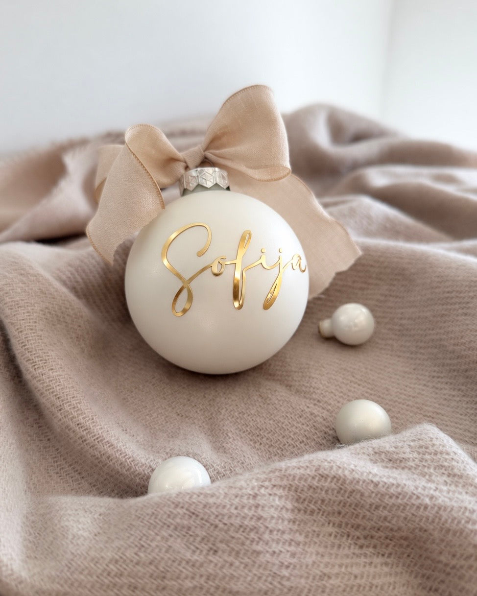 Božična bunkica z imenom