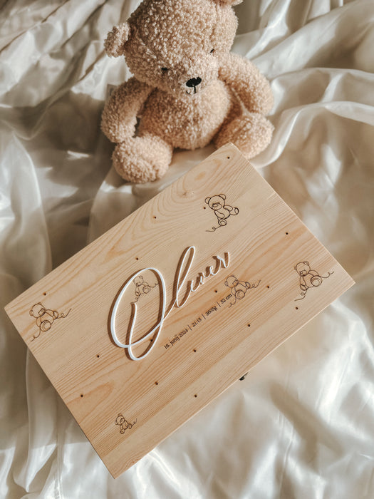 Personalizirana škatla spominov - medvedki