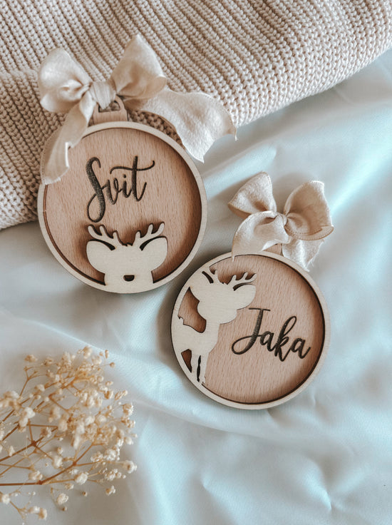 Leseni okrasek - jelenček