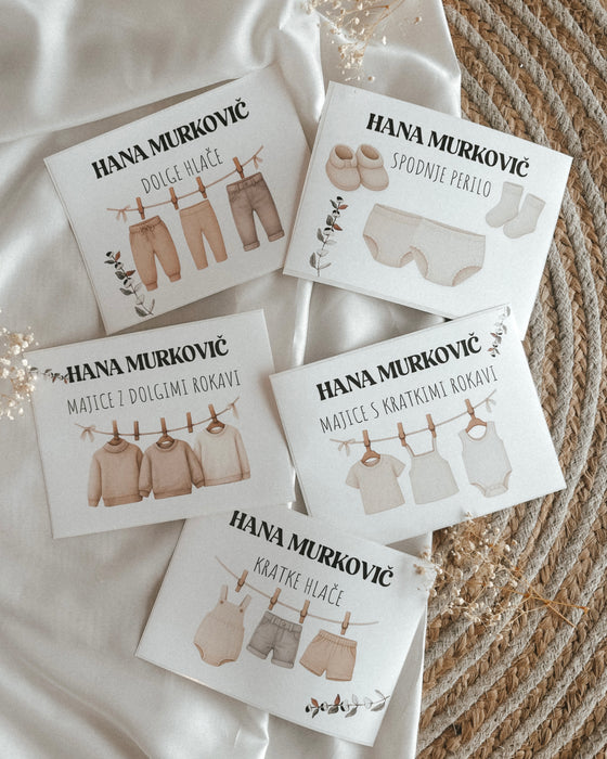 Nalepke za organizacijo vrtčevskega nahrbtnika