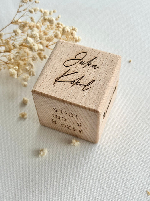 Spominska kocka ob rojstvu otroka