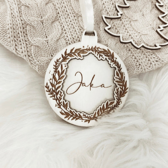 Leseni okrasek - wreath 2