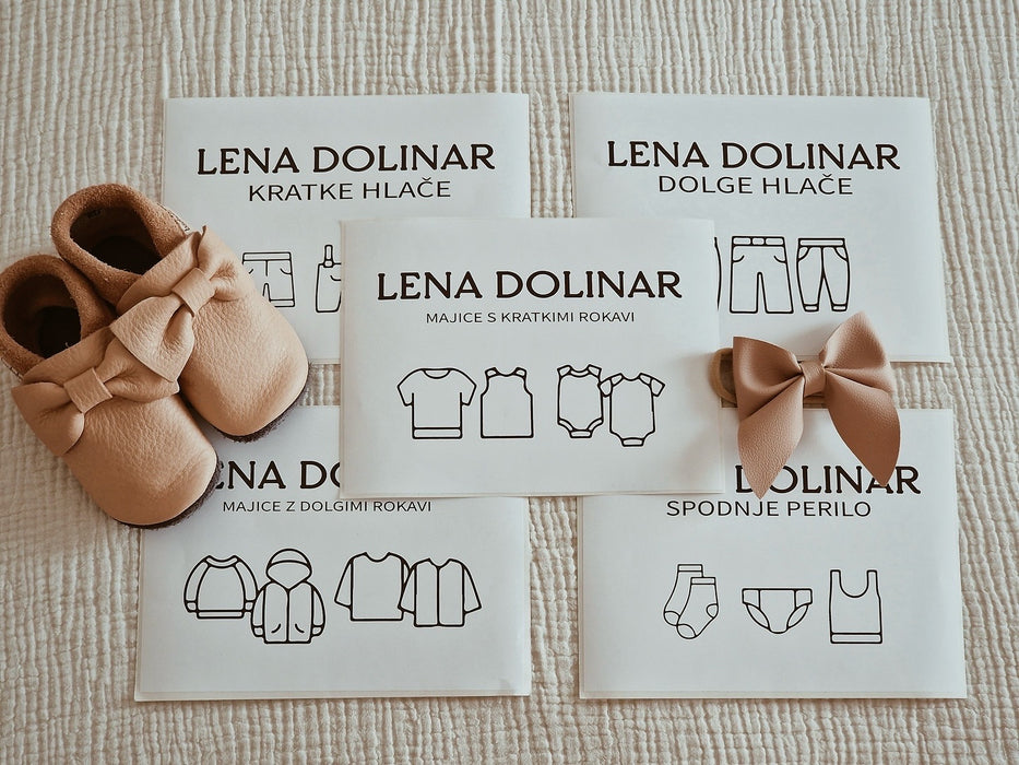 Nalepke za organizacijo vrtčevskega nahrbtnika