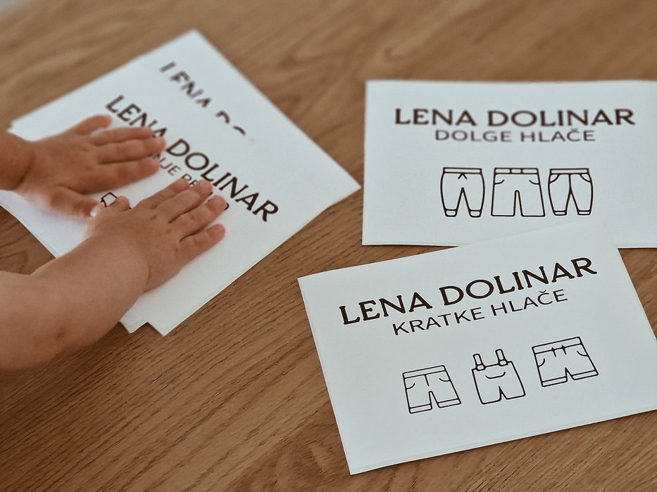 Nalepke za organizacijo vrtčevskega nahrbtnika