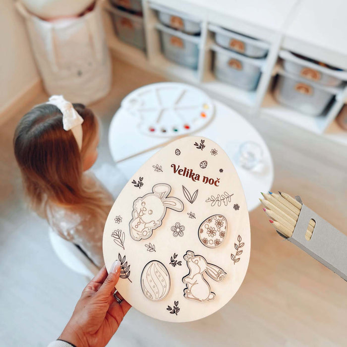 Velikonočne puzzle/pobarvanka