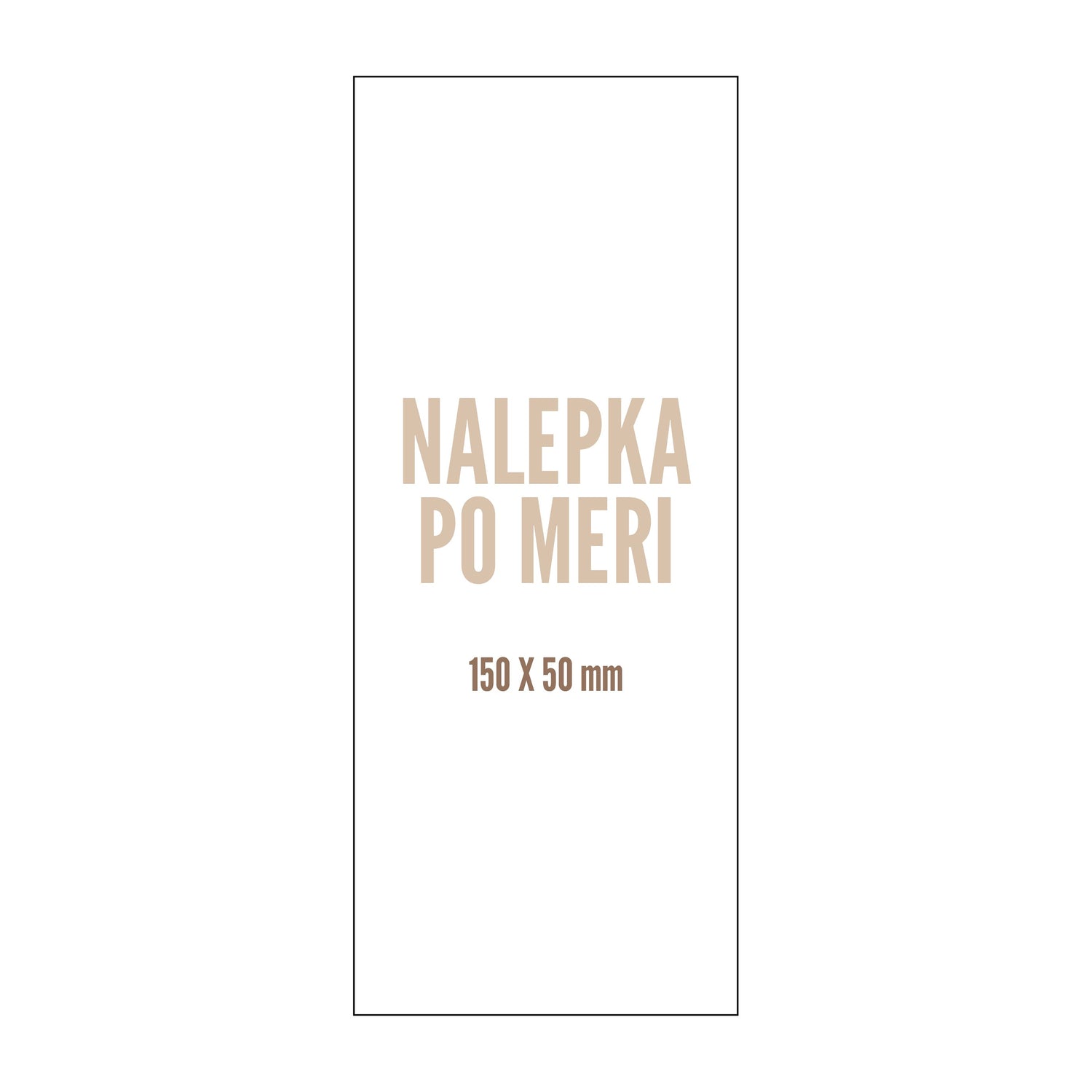 Pečatne nalepke za embalažo – 150 x 50 mm