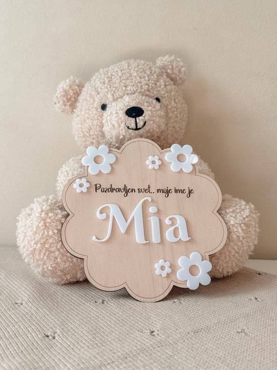 Kartica pozdravljen svet flora - Meraki&