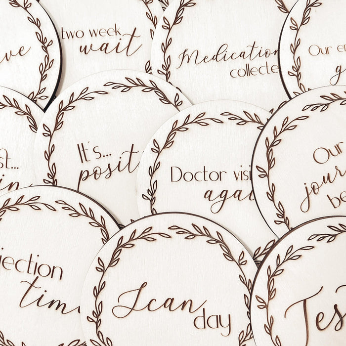 Kartice mejnikov - kartice IVF - Meraki's Shop