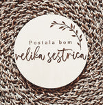 Oznanitev vesele novice - postal/a bom bratec/sestrica - Meraki's Shop