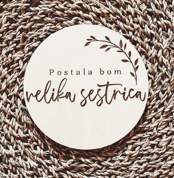 Oznanitev vesele novice - postal/a bom bratec/sestrica - Meraki's Shop