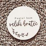 Oznanitev vesele novice - postal/a bom bratec/sestrica - Meraki's Shop