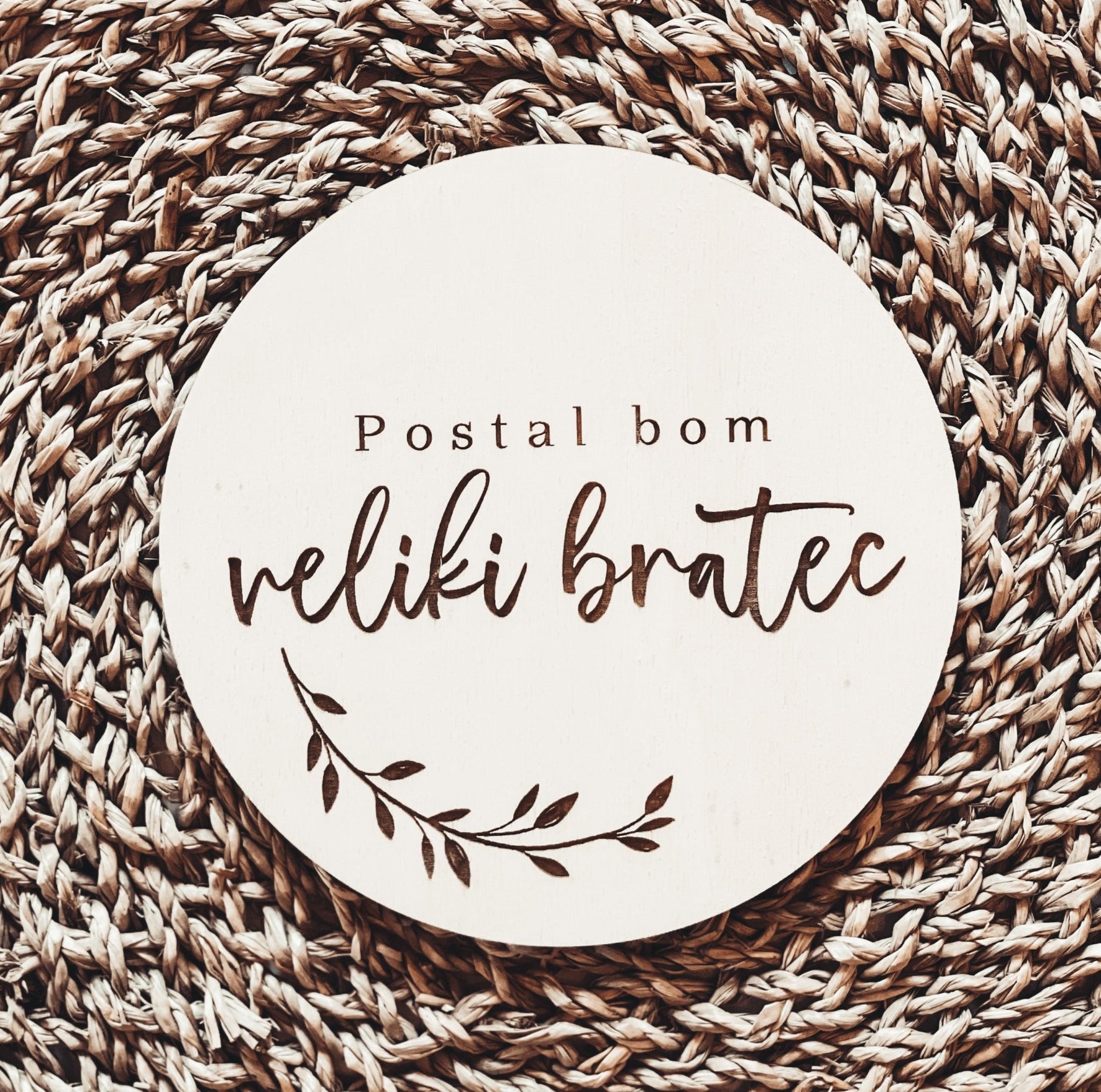 Oznanitev vesele novice - postal/a bom bratec/sestrica - Meraki's Shop