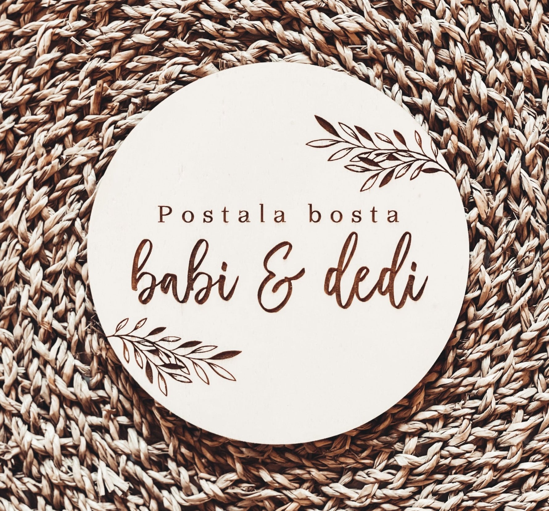 Oznanitev vesele novice - postala bosta babi in dedi - Meraki's Shop
