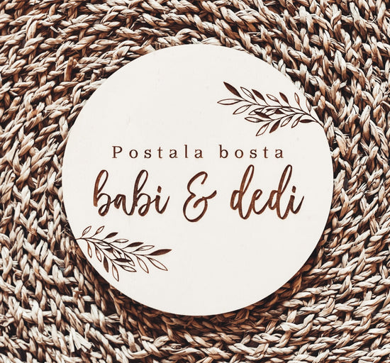 Oznanitev vesele novice - postala bosta babi in dedi - Meraki&