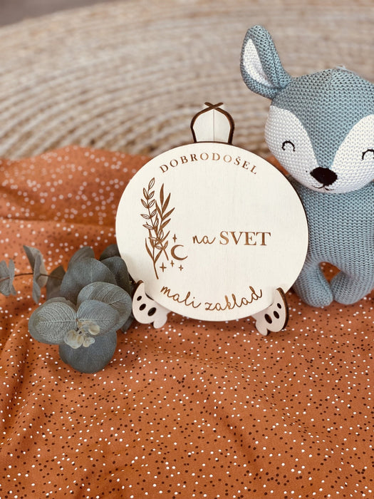 Oznanitvena kartica - Dobrodošel na svet mali zaklad - Meraki's Shop