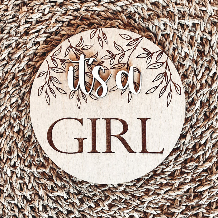 Oznanitvena kartica - it's a girl/it's a boy - Meraki's Shop