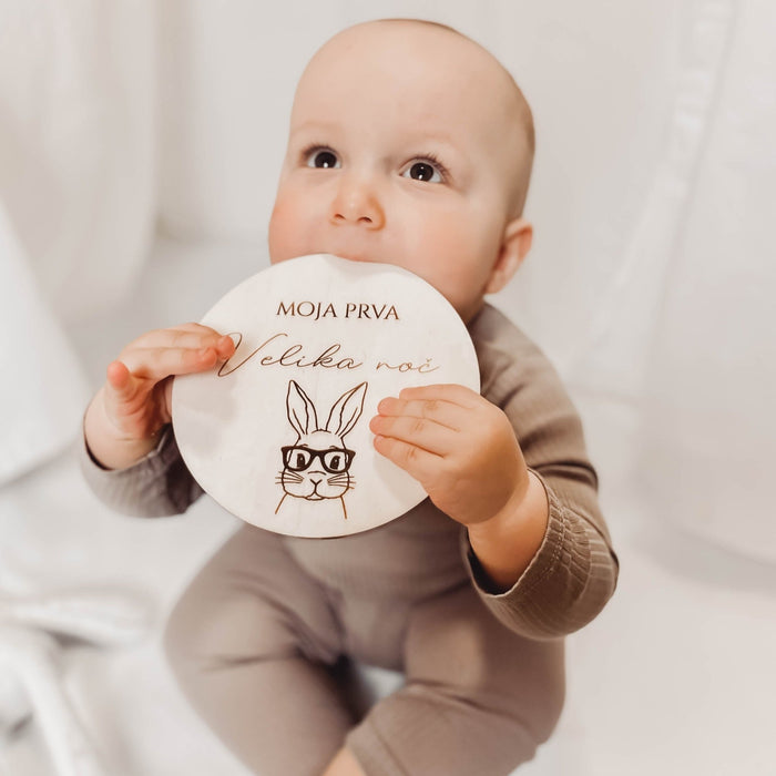 Oznanitvena kartica “Moja prva velika noč” za fantka - Meraki's Shop