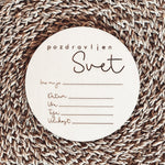 Oznanitvena kartica - Pozdravljen svet - Meraki's Shop