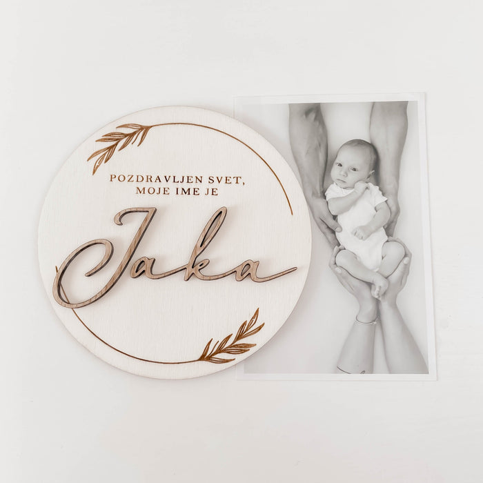 Oznanitvena kartica z imenom - Meraki's Shop