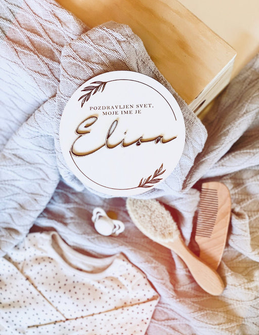 Oznanitvena kartica z imenom - Meraki's Shop