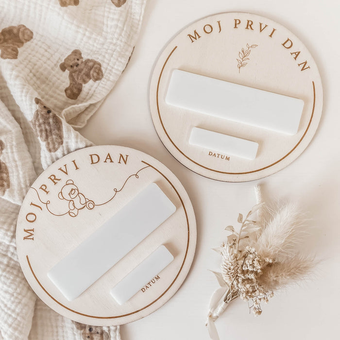 Oznanitvena ploščica “Moj prvi dan” - Meraki's Shop