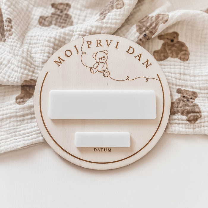 Oznanitvena ploščica “Moj prvi dan” - Meraki's Shop