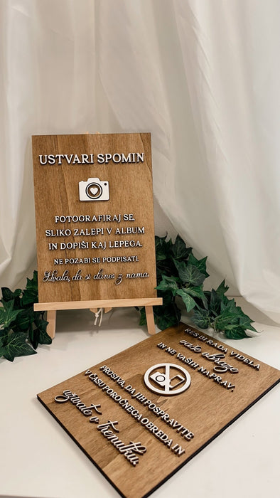 Poročne tablice - razne - Meraki's Shop