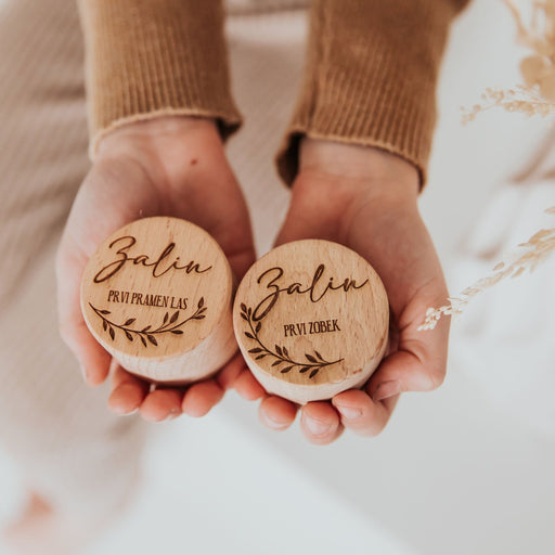 Skrinjica prvi zobek • prvi pramen las - Meraki's Shop