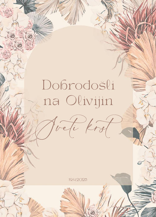 Tabla dobrodošlice - sveti zakramenti - več motivov
